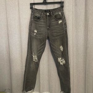 Destroyed Jeans Gray Size 3